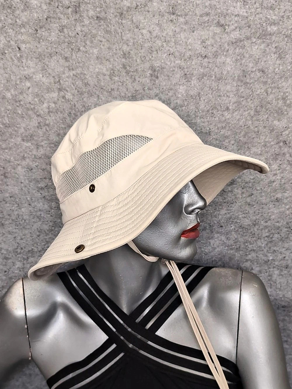 FURTALK Wide Brim Outdoor UV Protection Packable Bucket Safari Hat with Ponytail